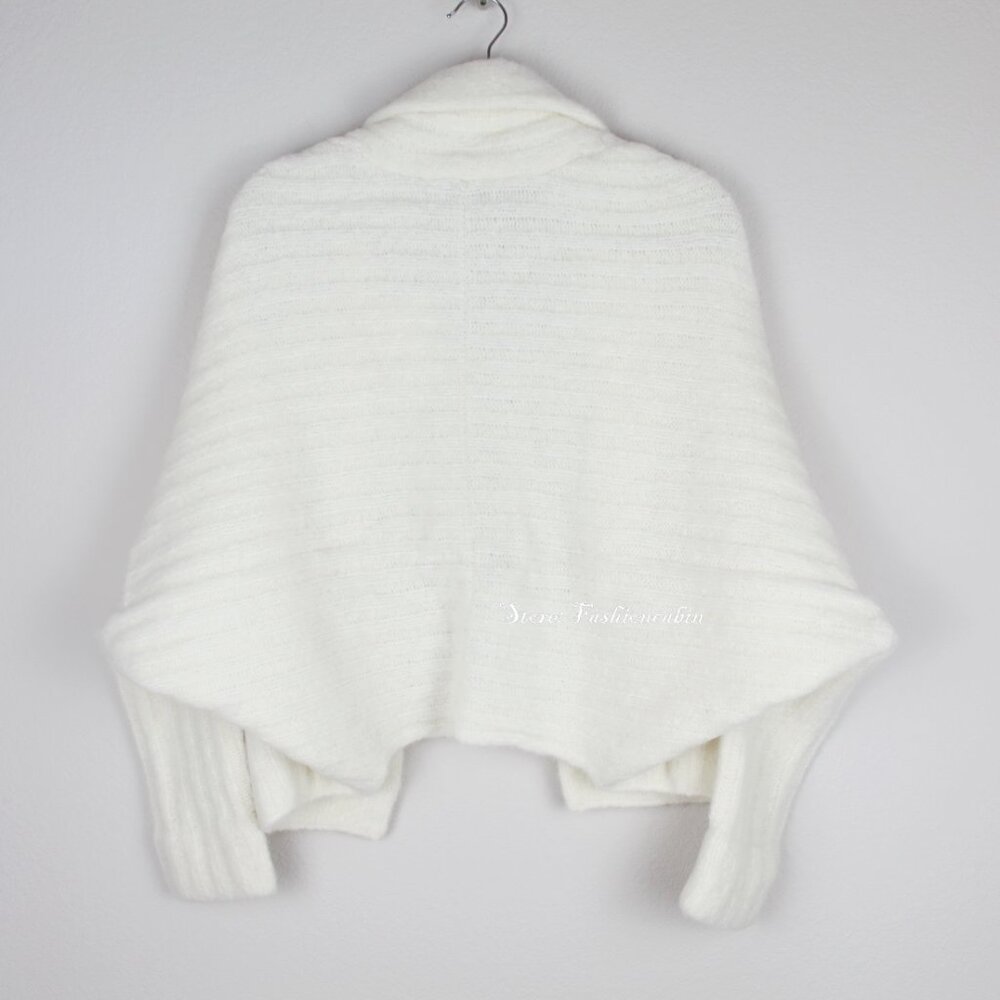 NWT Vince Alpaca Cardigan, Large, Dolman Sleeves, Open Front, OFF-White - Picture 6 of 10